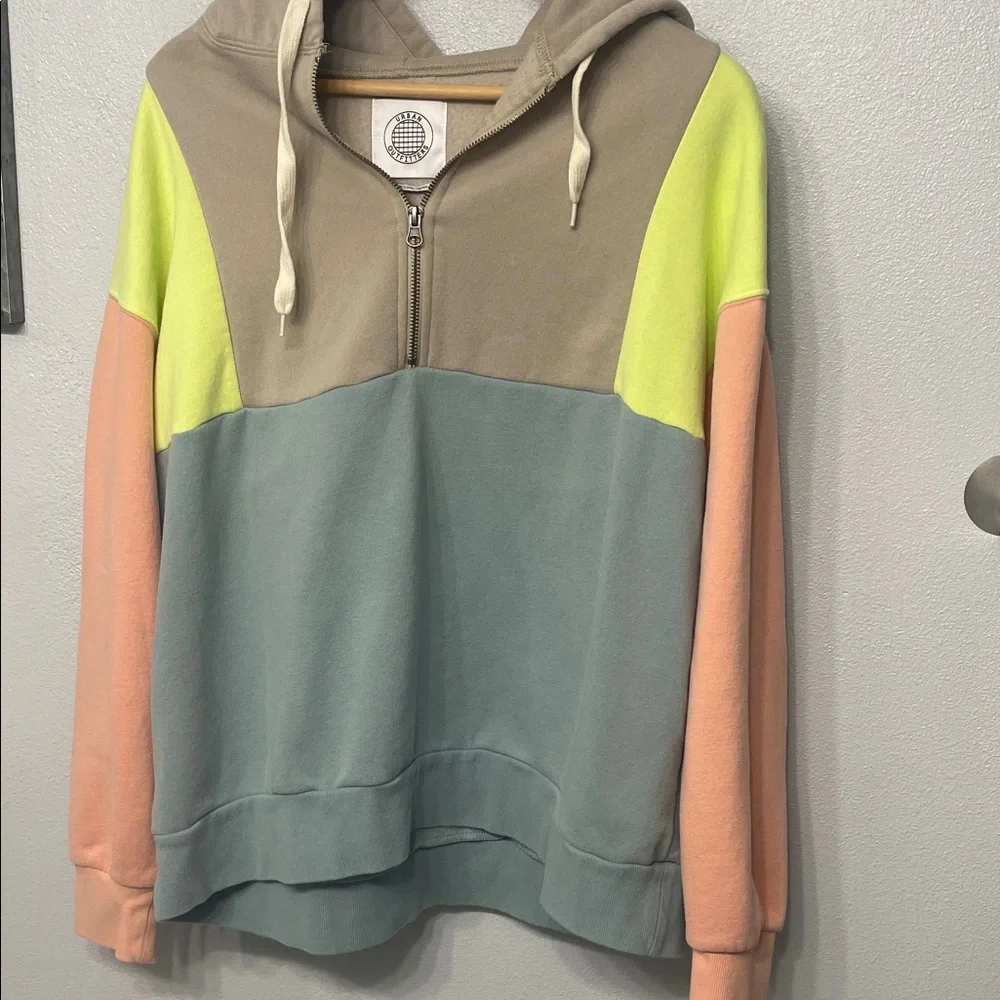 Urban Outfitters Women’s Color Block Hoodie L - Picture 3 of 4